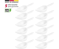 Westmark kaušeliai kepimui / svėrimui / įdarui, 12 vnt., talpa: po 125 ml, plastikiniai, halvar, balti, 909122e2