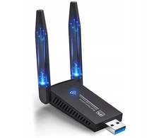Wifi usb adapteris tinklo plokštė 2x antena dual band 2.4/5.8ghz 1300 mbps