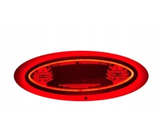 Wiking led veidrodis, logo ant galinės sienelės Tir, virš lovos V03-red