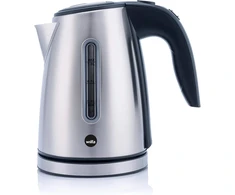 Wilfa Quick Boil S virdulys - 1 litro talpa, 1500 W, išorinis vandens lygio indikatorius, automatinis išjungimas, sidabrinis