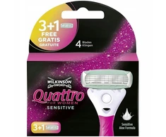 Wilkinson Sword 4x Wilkinson Quattro for Women Sensitive skustuvo galvutės