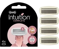Wilkinson Sword - Intuition Complete skustuvas moterims, 4 keičiamos galvutės, odą saugantis gelis švelniam slydimui