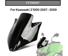 Windscreen Windshield for Z1000 2007 2008 2009 Psler priekinis motociklo stiklas, aksesuarai