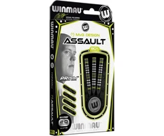 Winmau Michael Van Gerwen Mvg Assault volframiniai smiginiai su minkštais antgaliais, 18 g, su Prism plunksnomis ir nailoniniais kotais