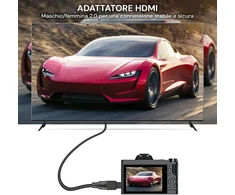 Wintem hdmi jungtis (vyriška-moteriška) 2.0 adapteris, idealus kameroms ir planšetiniams kompiuteriams - idealus stabiliai jungčiai bet kur, pritaikomiems įrenginiams
