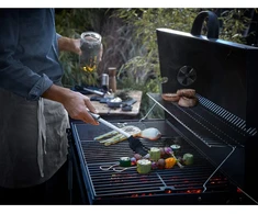 Wmf bbq marinavimo šepetys ilgas 38 x 5.5 cm, grilio šepetys, šepetys su silikoniniais šereliais, cromargan nerūdijantis plienas, tolygus marinavimas