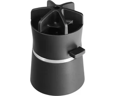 Wmf Gourmet spiralinis pjaustytuvas su likučių laikikliu 14 cm, rankinis daržovių makaronų, cukinijų spiralinis pjaustytuvas, juostelės ir spiralės