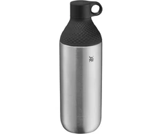 Wmf Waterkant Iso2go nerūdijančio plieno vandens butelis, 500 ml, butelis arbatai, termosas, izoliuotas butelis, tinkamas gazuotiems gėrimams, užsukamas dangtelis, nepralaidus