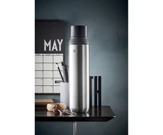 Wmf Waterkant Iso2go nerūdijančio plieno gertuvė, 750 ml, termosas, izoliuota gertuvė, tinkama gazuotiems gėrimams, Autoclose uždarymas, nepralaidi, be Bpa