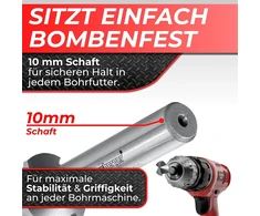 Woltersberger® 6 dalių Tin padengtų įgilinimo grąžtų rinkinys 90° skersmuo 6,3–20,5 mm – aštrus, tikslus įgilinimas ir atplaišų pašalinimas medienai, metalui, plastikui – įgilinimo grąžtas praktiškoje laikymo dėžutėje