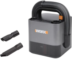 Worx Wx030.9 Max akumuliatorinis automobilinis dulkių siurblys be maišelio, rankinis dulkių siurblys 20 V su plyšio antgaliu ir kombinuotu antgaliu, be akumuliatoriaus ir įkroviklio