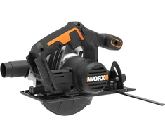 Worx Wx526.9 akumuliatorinis diskinis pjūklas 20v - 165mm pjūklo diskas - 0-50° pakreipimo kampo reguliavimas be įrankių - 55mm maksimalus pjūvis (90°) - kompaktiškas dizainas - siurbimo adapteris - akumuliatorius ir įkroviklis nepridedami