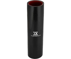 X Autohaux Automobilio tiesi silikoninė žarna, pakaitalas, 45 mm 1.77 colio vidinis skersmuo, juoda raudona