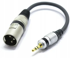 Xlr jungties adapteris (male) - mini jack 3.5 stereo vitalco