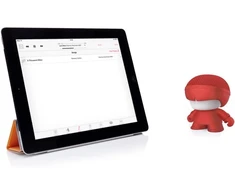 Kompiuterio kolonėlės Xoopar - Mini Xboy Rot - nešiojamas mini bluetooth garsiakalbis su led apšvietimu - galingas 360° garsas - integruotas asmenukių nuotolinio valdymo pultas - ekologiškas ir biologiškai skaidus
