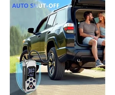 Xvawo akumuliatorinis oro siurblys elektrinis kompresorius: 12 V padangų siurblys su akumuliatoriumi – mini oro kompresorius su 150 Psi automobilių, motociklų ir dviračių padangoms