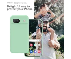 Yatwin dėklas, skirtas google pixel 8a, aukščiausios kokybės silikoninis telefono dėklas su kameros apsauga, švelnus