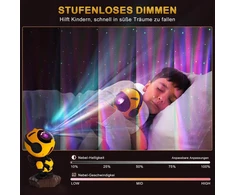 Yayza! 2025 led projektorius „bee Starry Sky“, tekantis žvaigždžių šviesos projektorius su nuotoliniu valdymu, galaktikos projektoriaus lempa, namų planetariumas, reguliuojamas, vaikams, suaugusiems, vakarėliams ir suaugusiems