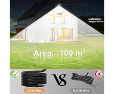 Yzyfacai 100 W Led lauko prožektorius, itin ryškus 10000 Lm Led prožektorius, 7000 K šaltai baltas lauko prožektorius, Ip67 atsparus vandeniui lauko prožektorius, skirtas kiemui, vidiniam kiemui, važiuojamajai daliai, garažui, koridoriui