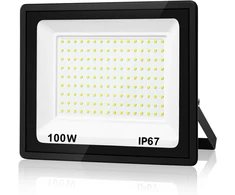 Yzyfacai 100 W Led lauko prožektorius, itin ryškus 10000 Lm Led prožektorius, 7000 K šaltai baltas lauko prožektorius, Ip67 atsparus vandeniui lauko prožektorius, skirtas kiemui, vidiniam kiemui, važiuojamajai daliai, garažui, koridoriui