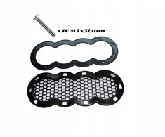 Ženklelis emblema grotelių pagrindas audi 274mm + montavimo rinkinys