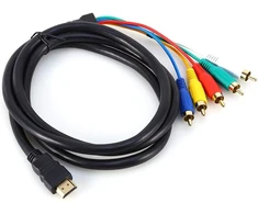 Zerone hdmi į rca kabelis 1.5m hd 1080p hdmi male į 3 rca av audio kabelio konverterio adapteris