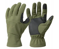 Žieminės softshell pirštinės Helikon Lizard Grip - Olive Žalias L