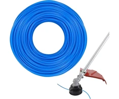 Žoliapjovės valas 1,6 mm x 100 m, trimerio valas nailoninis žoliapjovės siūlas 1,6 mm, aukštos kokybės žoliapjovės valas, tinkamas žemės ūkio gamybai, namų sodininkystei