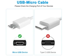 Zosvoses Micro Usb kabelis, suderinamas su senais Kindle E skaityklėmis, Paperwhite, Oasis ir 2020 m. ir senesniais Kindle &amp; Fire planšetiniais kompiuteriais, 2018 m. 8-osios kartos ir senesniais Fire Hd (1,5 m)