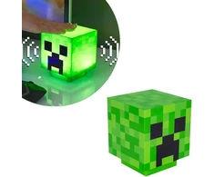 Zoydp Creeper lempa, Creeper šviestuvas su zombių garsais, Creeper 3d ikonos šviestuvas Bdp, lempa, Creeper šviestuvas, stalinė lempa, naktinė lemputė, unikali dovana žaidimui
