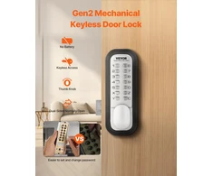 VEVOR Mechaninė beraktė įėjimo durų spyna, 14 raktų mechaninė durų spyna, OL-601HD2-B-03