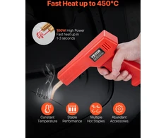 VEVOR Plastiko suvirinimo aparatas, 100 W plastiko suvirinimo pistoletas su 800 vnt. karštų kablių