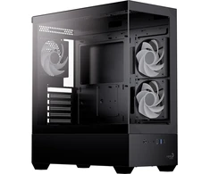 Aerocool P500D-G-BK-v1 ACCM-PN06033.11, kompiuterio korpusas, juodas, Midi-Tower, 45 l, grūdintas stiklas, plienas 0,5 mm, ATX