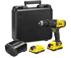 Smūginis suktuvas-gręžtuvas Stanley SFMCD711C2K-QW; 18 V; 2x1,5 Ah akum.