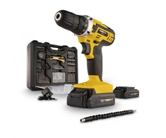 Akumuliatorinis gręžtuvas 20V, 2x1,3Ah, 134 priedai POWX00830 POWERPLUS