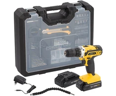 Akumuliatorinis gręžtuvas 20V, 2x1,3Ah, 134 priedai POWX00830 POWERPLUS