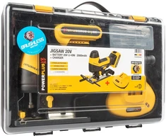Akumuliatorinis siaurapjūklis bešepetėliniu varikliu, 20V 1x2,0Ah, POWXB50020 POWERPLUS XB