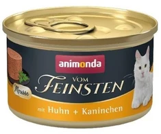 Drėgnas Kačių Maistas - Animonda Vom Feinsten Mousse Vištiena Ir Triušis 85 g