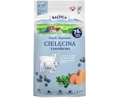 BALTICA Smaki regionów Medium and large breeds Veal su ėriena – sausas Maistas šunims – 3kg