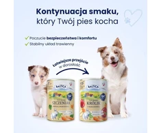 BALTICA Smaki regionów Puppy triušiena with carrot – drėgnas ėdalas šunims – 400g