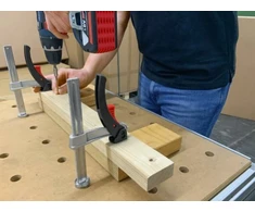 Bessey Spannelement TW20-15-8-KLI, für Multifunktionstische (sidabrinis, 2er Pack)