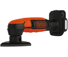 Black &amp; Decker Juodas &amp; Decker akumuliatorinis Delta šlifuoklis BDCDS12N-XJ - 1 šlifavimo tinklelis, be akumuliatoriaus įkrovimo laido