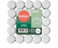 Žvakė, arbatinė Bolsius, 3.5 h, 31 mm x 115 mm, 50 vnt.