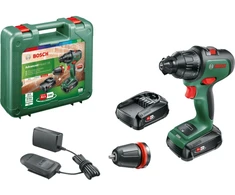 Bosch Akumuliatorinis smūginis suktuvas - gręžtuvas AdvancedImpact 18 (grün/juodas, 2x Li-Ionen Akku 1,5Ah, Koffer, POWER FOR ALL ALLIANCE)