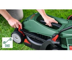 Bosch „Powertools“ elektrinė vejapjovė „UniversalRotak 37-550“ (žalia, 1400 vatų, plotis 37 cm)