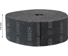 Bosch Expert Vliesrolle N880 Ultrafein S, 115mmx10m (grau, 10 Meter Rolle, zum Handschleifen)