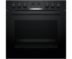 Orkaitė Bosch Viryklės rinkinys HND616LS63, 71l, 4 indukcinės zonos, 17 lygių, A+, 3D karštas oras, LED ekranas, valymo pagalba