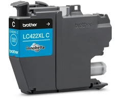 Brother rašalo kasetė LC422XLC, 1500 puslapių, žydra, originali, didelio našumo, rašalo kasetė, suderinama su MFC-J5340DW