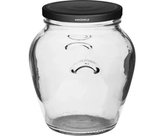 Browin 132549 konservavimo stiklainis, 580 ml, 6 vnt., stiklas, dangtelis Ø82 mm, 6 kabliukai, tinka plauti indaplovėje