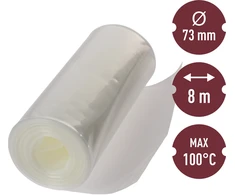 Browin dirbtiniai dešrų apvalkalai Ø73mm, 310501, 8m, 100°C, poliamidas